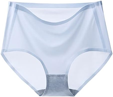 CJHDYM женски ледени свилени гаќички за долна облека ултра-тенки дише лесна лесна висока половината на абдомен хипстерски брифинзи подлоги