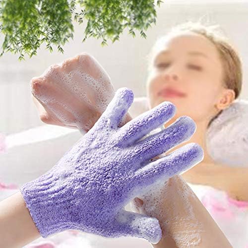 Ексфолирачки бања лофулах ракавици, чистење на телото за миење митови кожа масажа на сунѓер пешкир длабоко чистење мртва четка