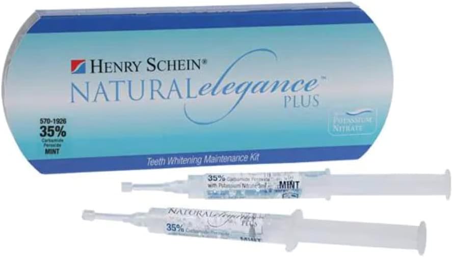 Природна елеганција® плус 16% карбамид пероксид нане вкус на заби за белење на заби од Хенри Шејн, два шприцови од 3 мл, 3 пакувања, споредени