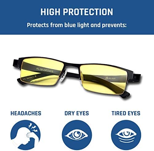 Клим Оптика Очила За Блокирање На Сина Светлина-НОВА 2023 Година-Намалете Го Напрегањето И Заморот На Очите-Очила За Игри За Компјутер