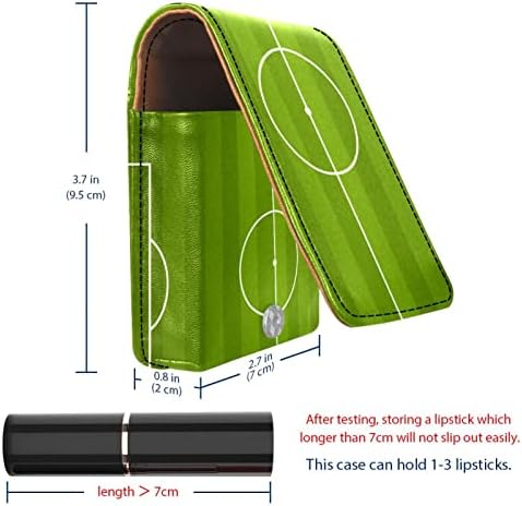 Фудбалско Игралиште Зелени Дами Мала Торба За Усни Пренослива Мини Торбичка За Кармин Кармин Со Складирање На Огледална Шминка