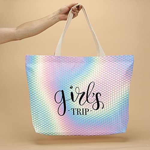 zcyxuuw tote торба за шминка торба неделно торби за жени девојки патувања подароци фаворизираат девојки викендички подароци диплома за забава