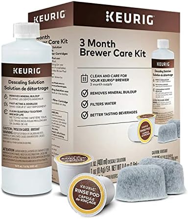 KEURIG K-SUPREME SENGE SERVIRE K-CUP POD CAFE CAFER BANKER пакет 3-месечен комплет за одржување на пивара
