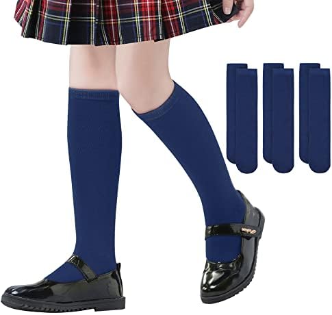 Зандо деца фудбалски чорапи момчиња униформни чорапи за девојчиња чорапи со долги чорапи за дете Атлетик колено со високи ленти