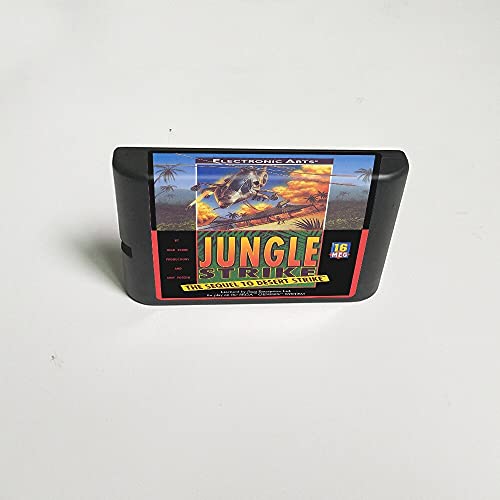 Штрајк на џунгла Lksya - 16 битна картичка за игри за MEGA MEGADRIVE GENISE CANTRIDGE CASTOLE CONTER