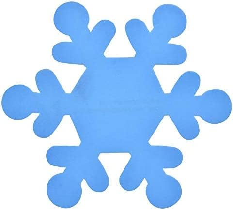 Пена лист за украсување на Божиќни форми на сини снегулки украси и снегулки. Одлично за училишните проекти за украсување на вашата училница