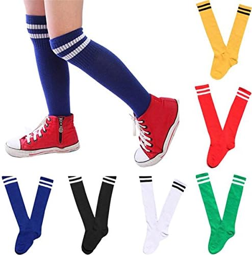 ECYC деца спортски чорапи момчиња фудбалски чорапи Фудбал долги чорапи девојки колено високи чорапи деца бејзбол чорапи