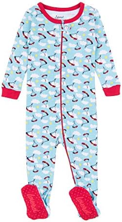 Leveret Kids Pajamas Baby Baby Baby Девојки со нозе пижами спиење памук