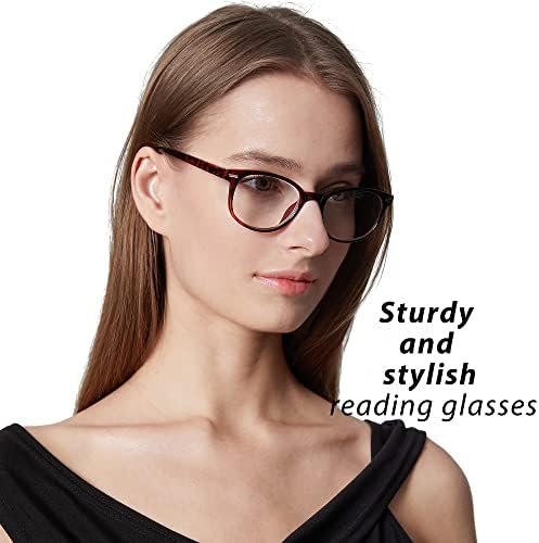 ОЧИЛА За Читање ЗА Жени-Очила За Читање 4 Пакувајте Модни Мажи И Жени Читатели Пролетни Очила За Шарки За Читање