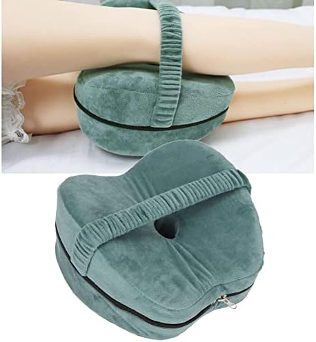 Перница за спиење на нозете, поддржувачката перница на коленото го олеснува притисокот за домашна употреба зелена