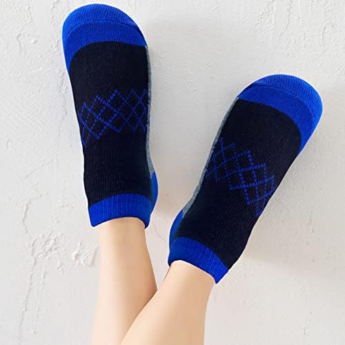 Цмолиу 12 Пара Момчешки Чорапи Половина Амортизирани Чорапи Со Низок Крој Атлетски Памучни Чорапи За Мали Големи Деца На Возраст