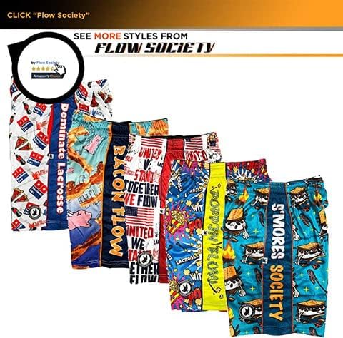 Flow Society Crabsticks Boys Lacrosse Shorts | Момци лабави шорцеви | Лакрос шорцеви за момчиња | Детски атлетски шорцеви за момчиња
