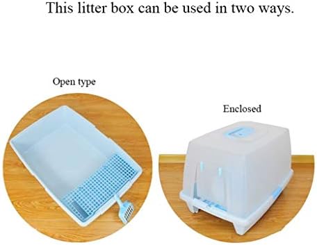 Кутија За Отпадоци За Мачки Затворена Еднослојна Кутија За Отпадоци Отпадоци Отпадоци Од Прскање Тоалет За Мачки Тенџере За Миленичиња