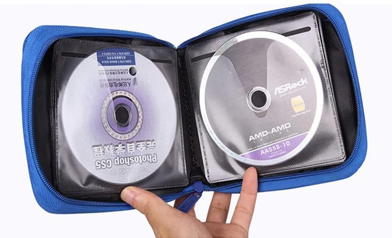 Нов 32 Диск ЦД ДВД Пренослив Паричник Чување Организатор Држач Случај Торба Албум Кутија-Виолетова