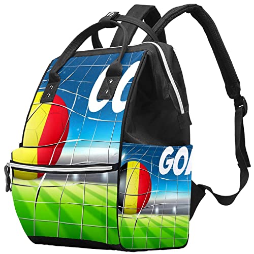 Белгија Фудбалска Топка Гол Концепт Торба За Пелени Торби За Мумии Ранец Со Голем Капацитет Торба За Пелени За Нега На Бебиња