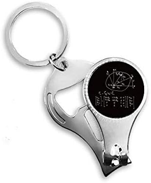 Математика Kowledge Circle Art Deco Подарок моден Nail Nipper прстен клуч за шишиња со шишиња со шише Клипер