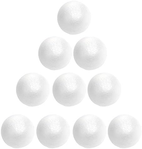Амосфун гроздобер декор 10 парчиња топки занаетчиски топки за пена за DIY занает и моделирање на украси за новогодишни украси
