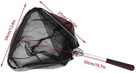 Зероне триаголник риболов мини нето преклопување алуминиумска легура риболов натопи нето риболов слетување нето практичен додаток за риболов