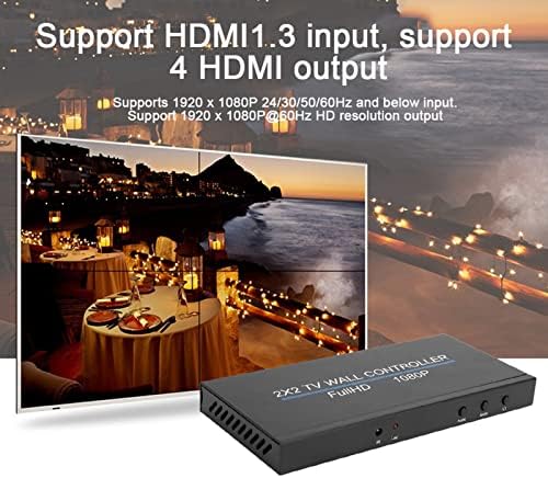 HDMI Видео Ѕид Контролер, HDMI Видео Процесор Приклучок И Игра 110-240V 2X2 ПРЕДВОДЕНА Видео Ѕид Контролер За Монитор Соба Акции