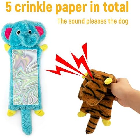 Awoof Dog Screaky Toys 5 Pack, Pet Toys Toys Crinking Dog Toy Без полнење животни кучиња џвакање играчка за агресивни џвакачи големи раса