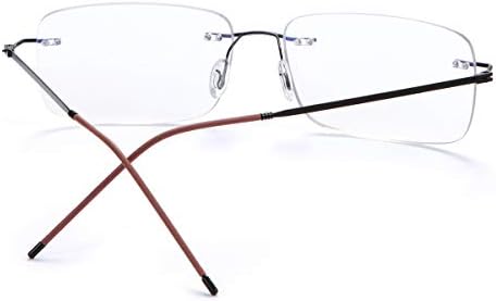 Vepiant Rimless Progressive Multifocids Reading Glasse Anti Blue Light Computers читатели за жени мажи за очила Презбиопија