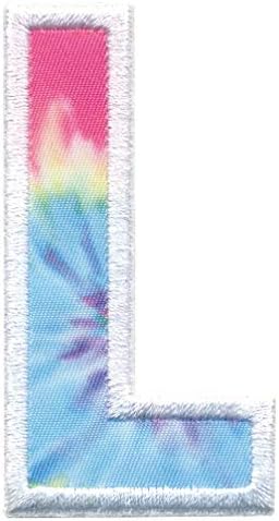Iscream Pastel Tie боја Везено украсена акцент Азбука почетна 2,5 Лепило за лепење на задниот дел