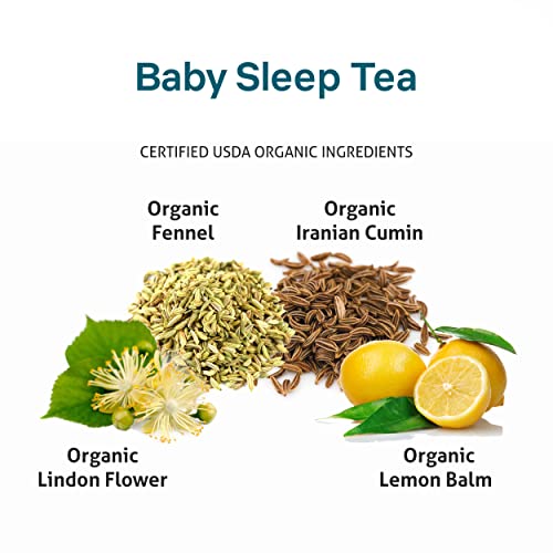 Бебиња Магија &засилувач; Бебе Спиење Чај За Бебе Колика И Олеснување На Гасови, Им Помага На Бебињата Спијат Подобро &Засилувач; Подолго