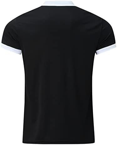 Машки Поло мускули кошули хипстер 2023 летни кратки ракави врвови на врвот на обичниот поштенски патент на лабава лабава маици за голф маици
