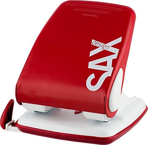 Sax 0-518-13 дупка Панч XL, 40 листови, црвено