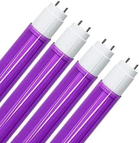 Castlite LED T8 Сијалица Комбо Со Флуоресцентни Т8 Безбедносни Ракави | Виолетова | 48 Електронски Баласт Компатибилен / Баласт Бајпас