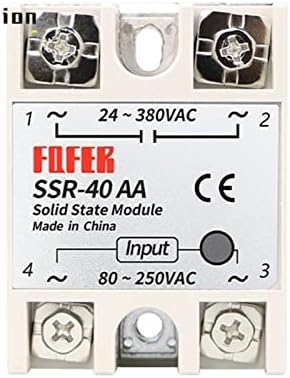 1PCS 10A 25A 40A 60A AC-AC Еднофазен реле за цврста состојба AC SSR SSR-10AA SSR-25AA SSR-40AA SSR-60AA 80-250VAC