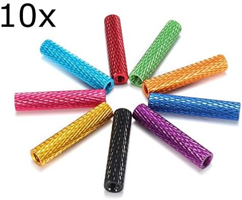 Shinebear 10pcs/сет M3AS4 M3 20mm Алуминиумска легура заложен застојно, анодизиран растојание со повеќе бои разнобојно црвено розово виолетова