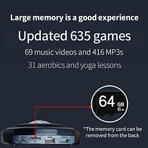 Hsahl HDMI Музички Електронски Танц Душеци СО HD Камера, 64g Мемориска Картичка, Таа Располага Со 635 Игри И Стотици Песни, Двојно Корисник