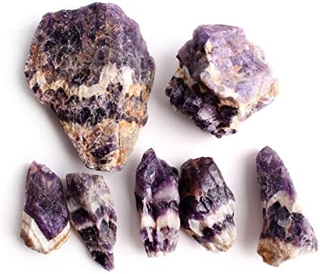 Laaalid xn216 1pc Голем природен сон аметист кристал груб пурпурен рокстон минерален примерок за собирање скапоцени камења за лекување