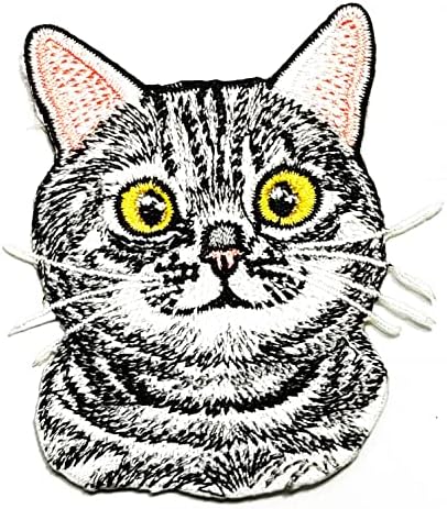 Кленплус 3 парчиња. Шкотски пати Симпатична Мачка Лепенка Цртан Филм Деца Деца Везени Закрпи За Облека Фармерки Јакни Костим Шиење Поправка