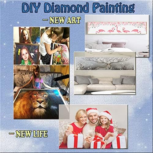 Дијамантски комплети за сликање за возрасни, животински дијамантски уметности за деца почетник DIY 5D боја по броеви, големи