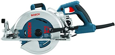 Bosch 7-1/4-инчен црв диск кружен пила CSW41, Bluewithbosch DCB724 7-1/4 in. 24 заби Даредевил преносен пила за кадрирање на сечилото, сина