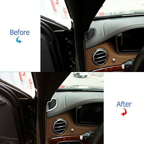 LLKUANG 2PCS Dashboard Air Outlet Cover Trim за Mercedes Benz S Class W222 2014-2019