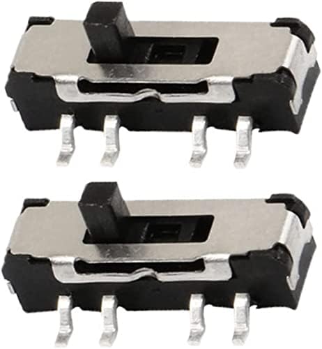 Преклопници за менување на Gibolea 10pcs 8 pin 8pins Mini Swits Switch 3position Micro Slide Toggle Switch Limit Switch Black Black Black