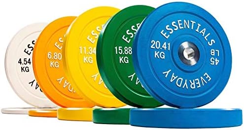 Рамнотежа од секојдневните најважни работи во боја кодирана олимписка плоча со тежина со челичен центар, сет од 160 фунти