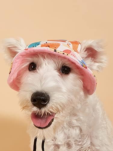 Qwinee Cartoon Cartoon Cog Hat со ушна дупка, кученце, безбол, спортски капаци, мачка сонце капа, кофа капа, прилагодлива заштита