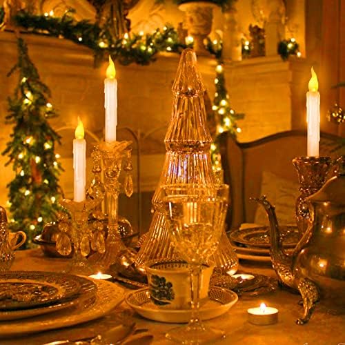 Вернила лебдечки LED свеќи со далечински управувач со батерија управувани со запалени свеќи Божиќ висечки декор за Ноќта на вештерките Хари Потер со соба Декор