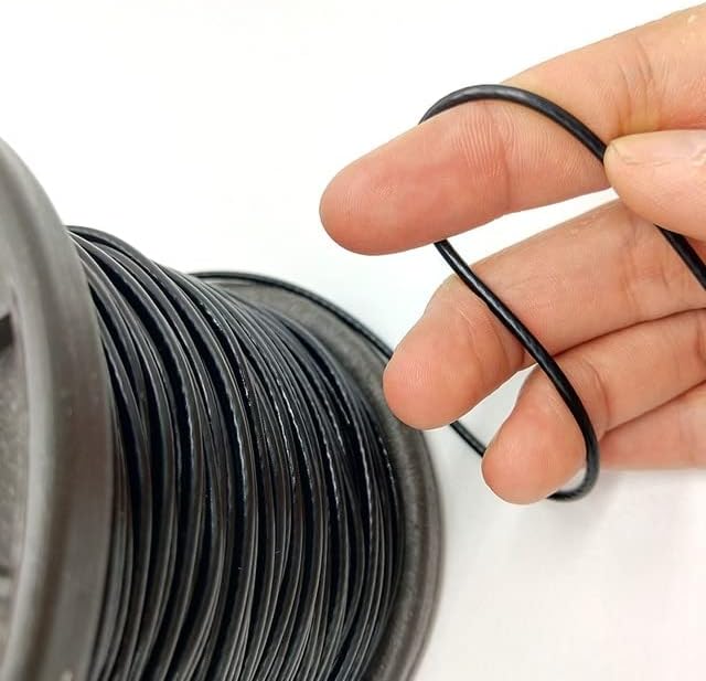 HQ BW02 Црн ПВЦ пластичен обложен не'рѓосувачки челик 304 жичен јаже кабел 0,8 мм-6мм дијаметар по облогата на флексибилно