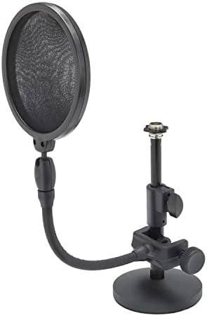 Микрофон на кондензатор Samson C01 со поп филтер, држач за микрофон и кабел