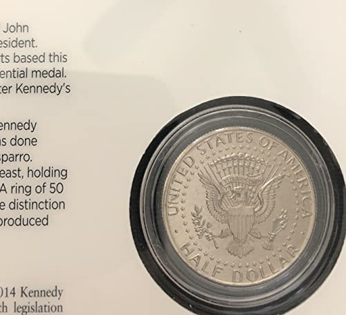 2014 P&D 2014 50 -годишнина Нециркулирани половина долари Соединетите држави нане монети поставени брилијантни нециркулирани