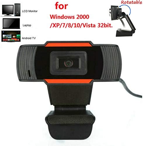 FANSIPRO РОТИРАЧКИ USB Компјутерска Камера Диск-Слободен HD Видео Веб Камера Со Микрофон, 59.5 * 63, Црна