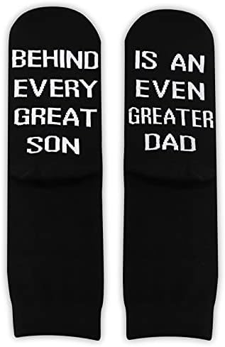 Подарокот на таткото на Цотмо зад секој голем син е уште поголем тато чорапи подароци за тато од ќерка синот за најдобар подарок на