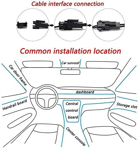 ГРФД Ел Жица Неонско Светло За Внатрешна Декорација На Автомобилски Автомобили, Неонски Контролни Светла со РАБ за Шиење од 5мм, Светлосни