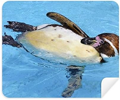 Пливање Антарктикот Пингвин Науката Природата Слика Чистење Крпа Екран Почиста 2 парчиња Велур Ткаенина