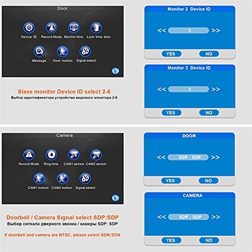 WODMB Жичен Видео Врата 10 Инчен Видео Врата Телефон Со Рекордно Движење Откривање Далечински Отклучување Домофон Монитор